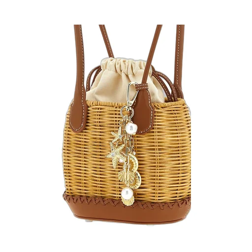 Self-Portrait Charm Embellished Shoulder Bag