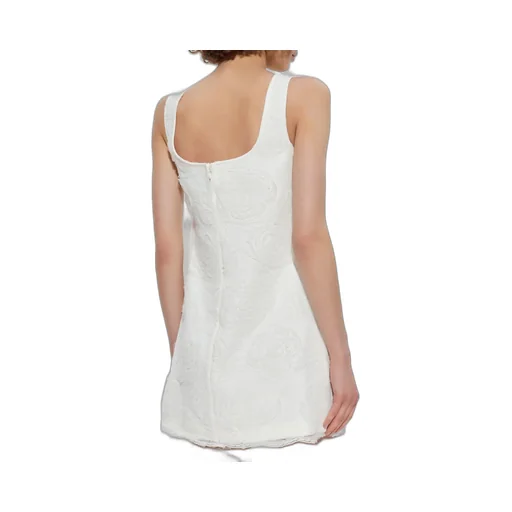 Self-Portrait Square-Neck Sleeveless Mini Dress