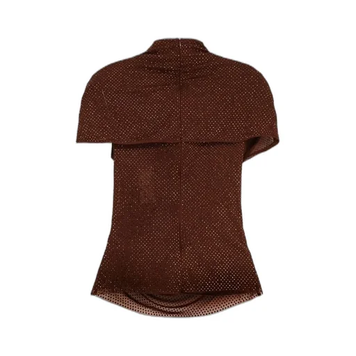Self-Portrait Embellished Mesh Cut-Out Top