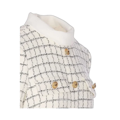Self-Portrait Checked Boucle Mini Dress