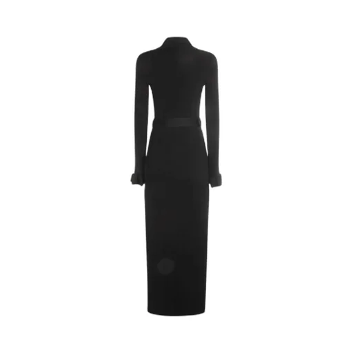 Self-Portrait Ribbed Maxi Dress