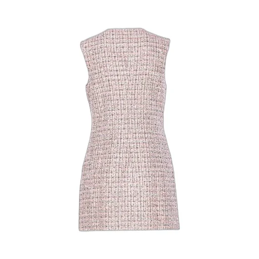 Self-Portrait Boucle Sleeveless Mini Dress