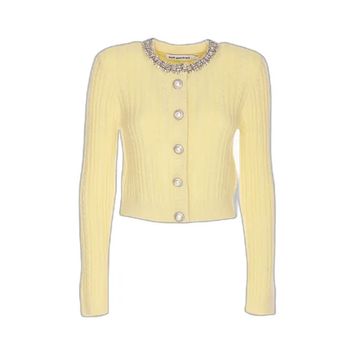 Self-Portrait Embellished Crewneck Cardigan