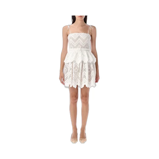 Self-Portrait Broderie Mini Dress