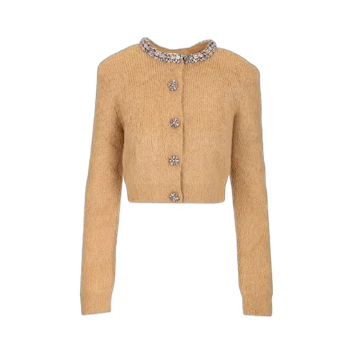 Self-Portrait Embellished Trim Cardigan
