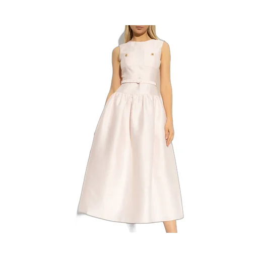 Self-Portrait Taffeta Midi Dress