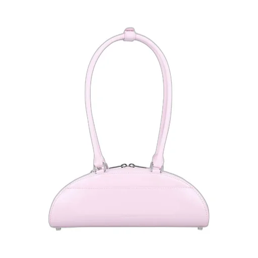 Self-Portrait Leather Curved Charm Shoulder Bag