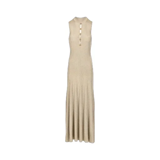 Self-Portrait Lurex Knit Maxi Dress