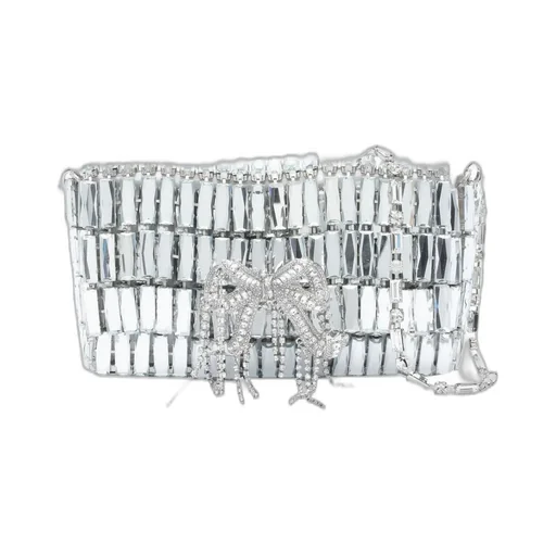 Self-Portrait Embellished Bow Mini Shoulder Bag