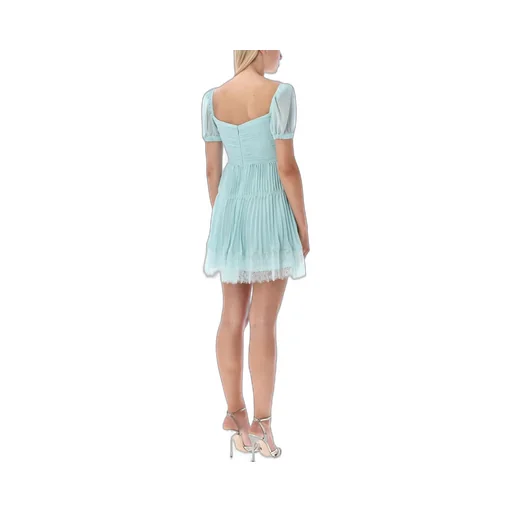 Self-Portrait Lace Detailed Cut-Out Mini Dress