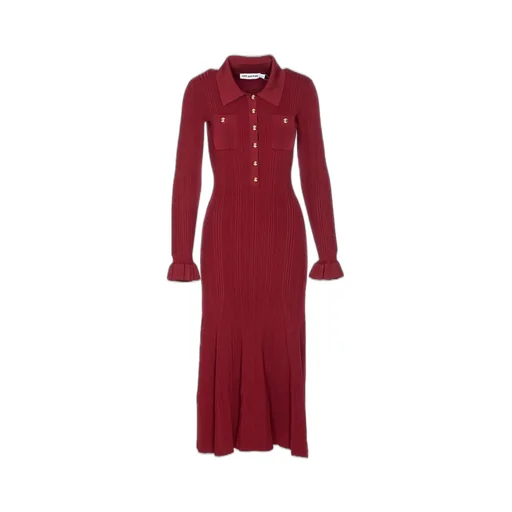 Self-Portrait Knitted Midi Dress