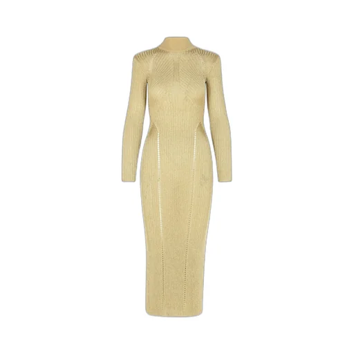 Self-Portrait Lurex Knitted Maxi Dress