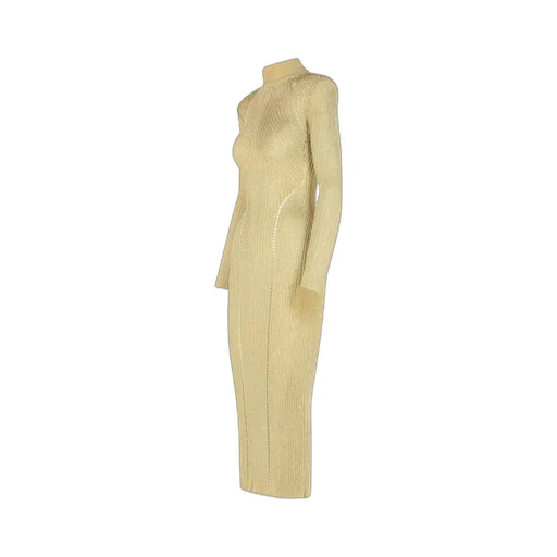 Self-Portrait Lurex Knitted Maxi Dress