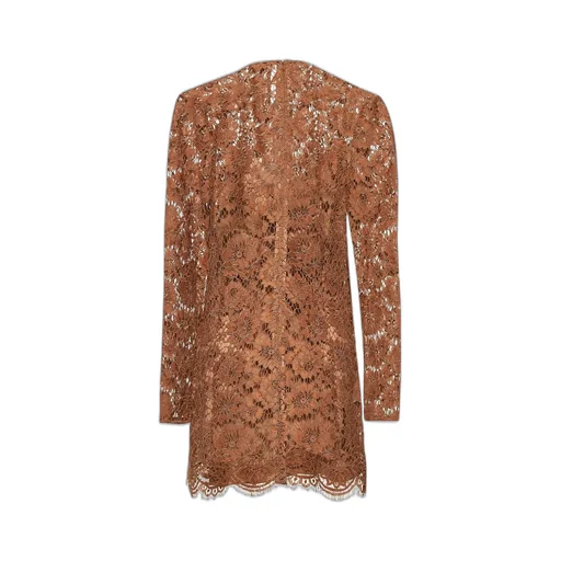 Self-Portrait Lace Bow Mini Dress