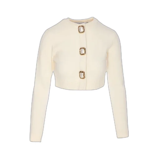 Self-Portrait Button-Up Cropped Cardigan