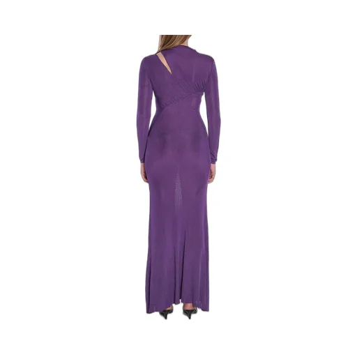 Self-Portrait Cut-Out Detailed Knitted Maxi Dress