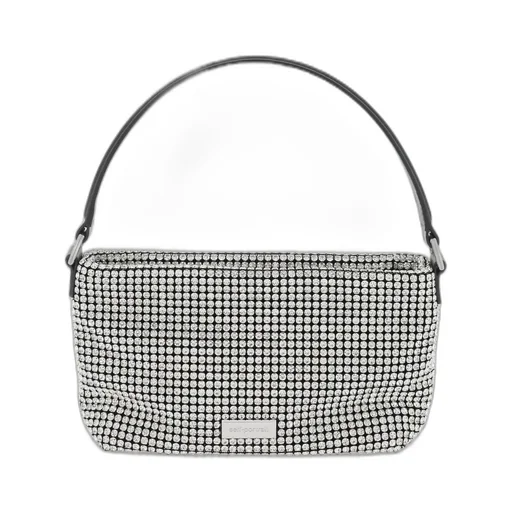 Self-Portrait Small Diamante Embellished Zipped Tote Bag