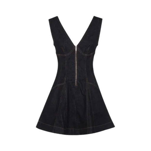 Self-Portrait Denim Mini Dress