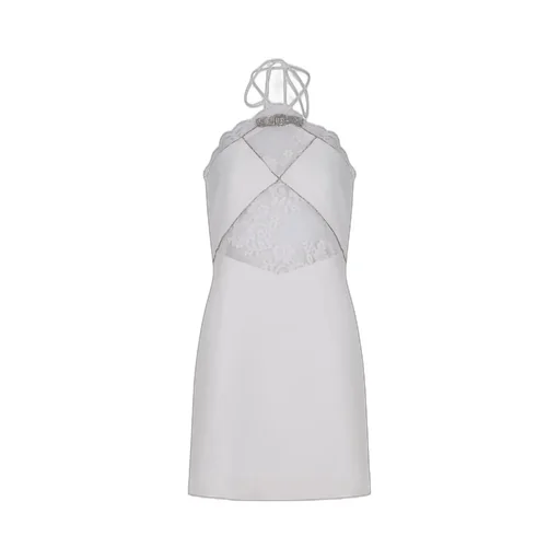Self-Portrait Lace Patterned Mini Dress