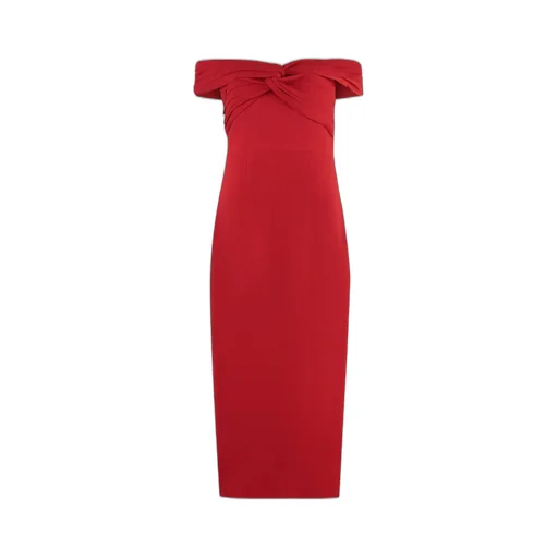 Self-Portrait Off-Shoulder Pencil Dress