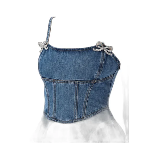 Self-Portrait Lightweight Denim Flared Mini Dress