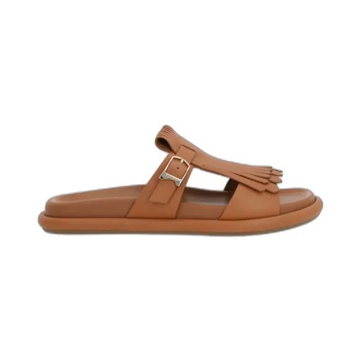 Santoni Fringed Slip-On Sandals