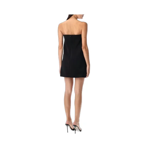 Self-Portrait Crepe Bandeau Mini Dress