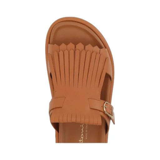 Santoni Fringed Slip-On Sandals