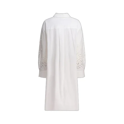 Self-Portrait Embroidered Shirt Dress