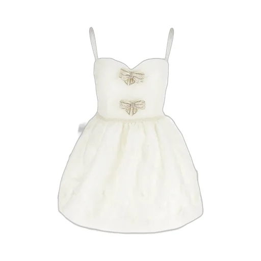 Self-Portrait Organza Bow Mini Dress