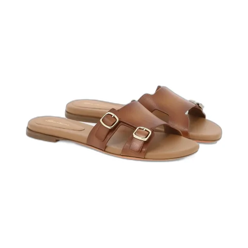 Santoni Double-Strap Slip-On Sandals