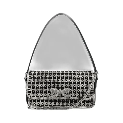 Self-Portrait Embellished Baguette Bag