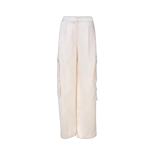 Self-Portrait Satin Cargo Trousers
