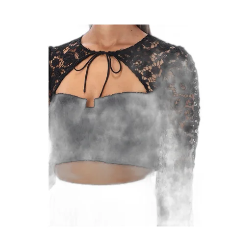 Self-Portrait Cord Laced Cropped Top