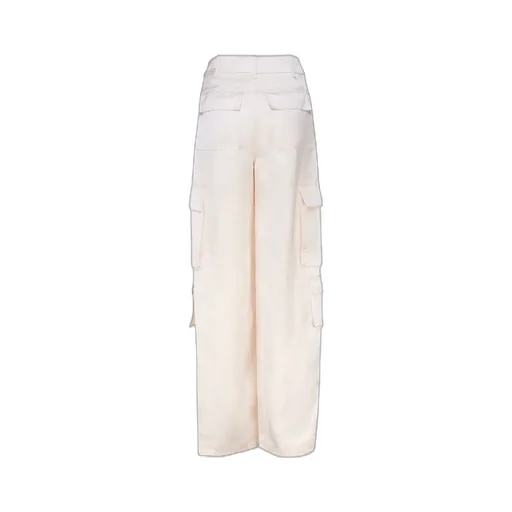 Self-Portrait Satin Cargo Trousers