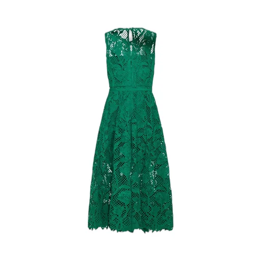 Self-Portrait Lace Sleeveless Midi Dress