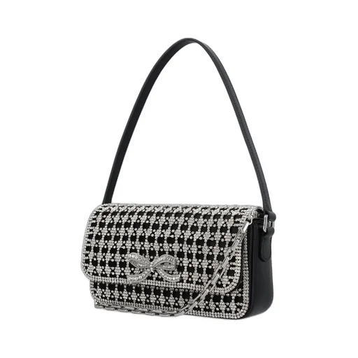 Self-Portrait Embellished Baguette Bag