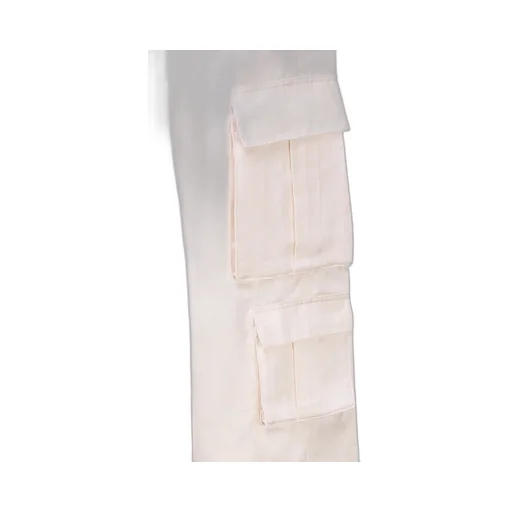Self-Portrait Satin Cargo Trousers