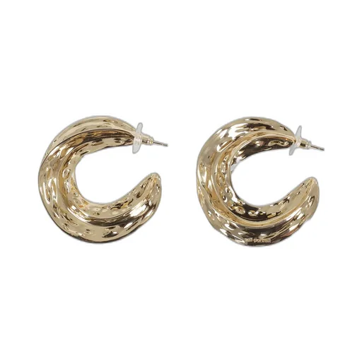 Self-Portrait Sculpted Hoop Earrings