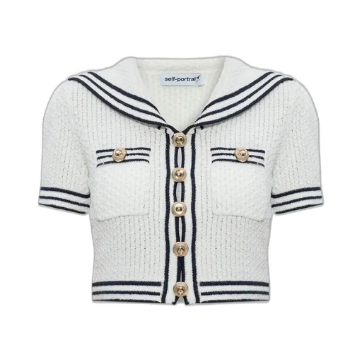 Self-Portrait Textured Knit Top