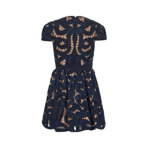 Self-Portrait Cut-Out Short-Sleeved Dress