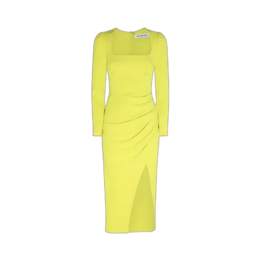 Self Portrait Fitted Long-Sleeved Dress
