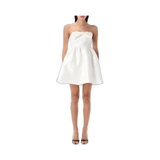 Self-Portrait Taffeta Bandeau Mini Dress