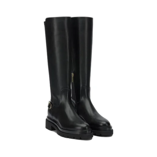 Santoni Panelled Knee-High Boots