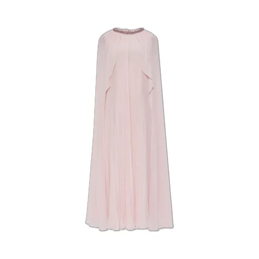 Self-Portrait Chiffon Cape Midi Dress