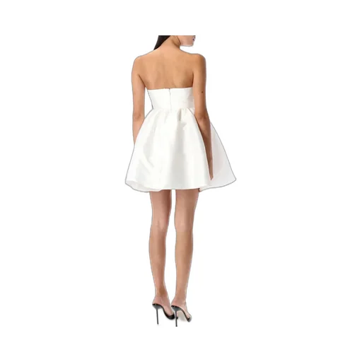 Self-Portrait Taffeta Bandeau Mini Dress