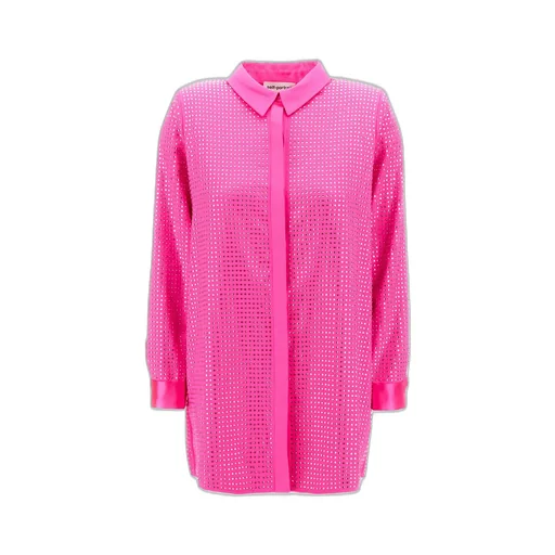 Self-Portrait Embellished Buttoned Shirt