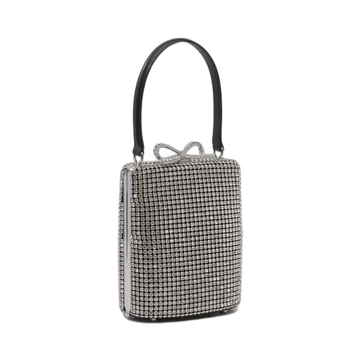 Self-Portrait Embellished Fishnet Bag