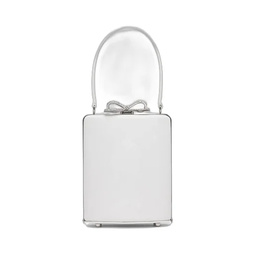 Self-Portrait Satin Mini Bow Bag
