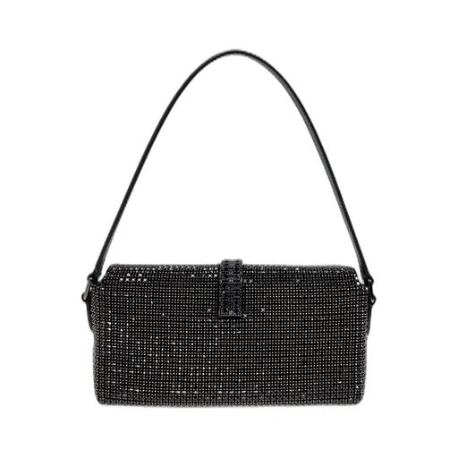 Self-Portrait Bow Detailed Embellished Top Handle Bag